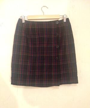 Classique Entier Plaid Wrap Skirt